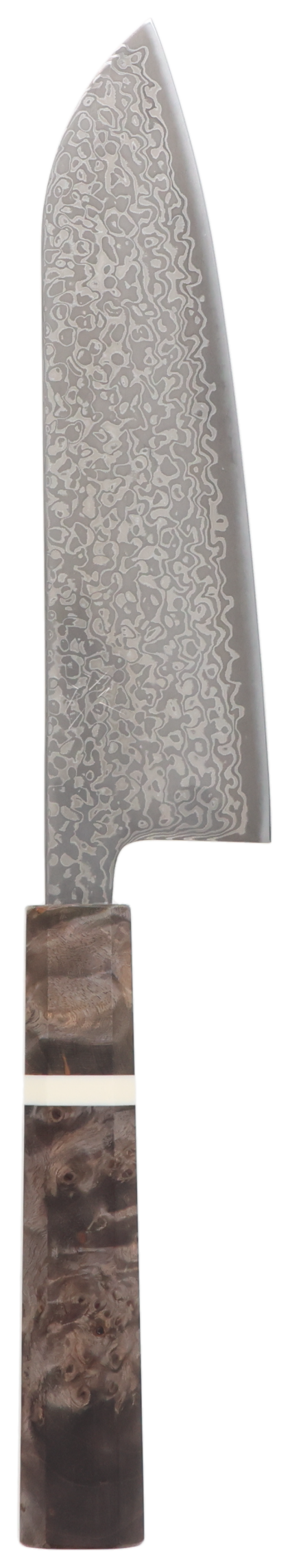 Santoku SLD Damascus Stabilized Wood 170mm