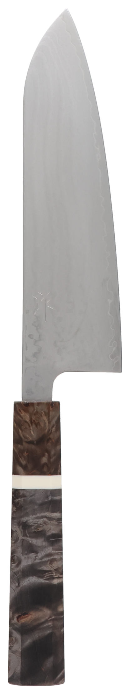 Santoku VG10 Damascus Stabilized Wood 170mm