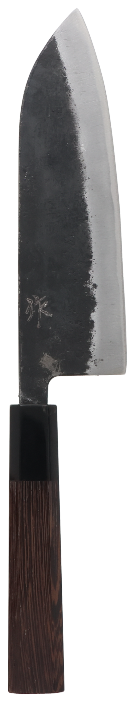 Santoku Blue Steel #2 Kurouchi Buffalo Horn 165mm