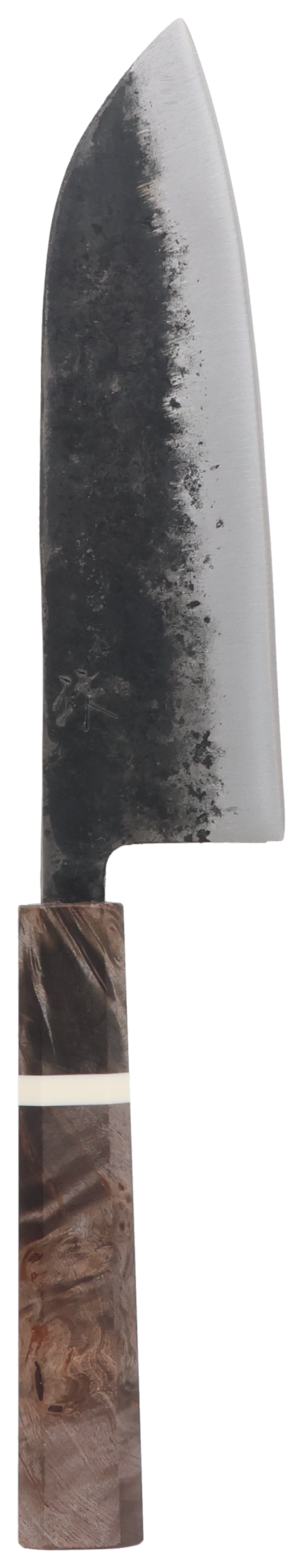 Santoku Blue Steel #2 Kurouchi 165mm