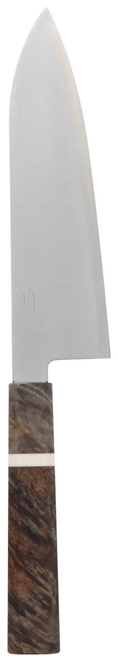Santoku Ginsan Mirror Stabilized Wood 180mm